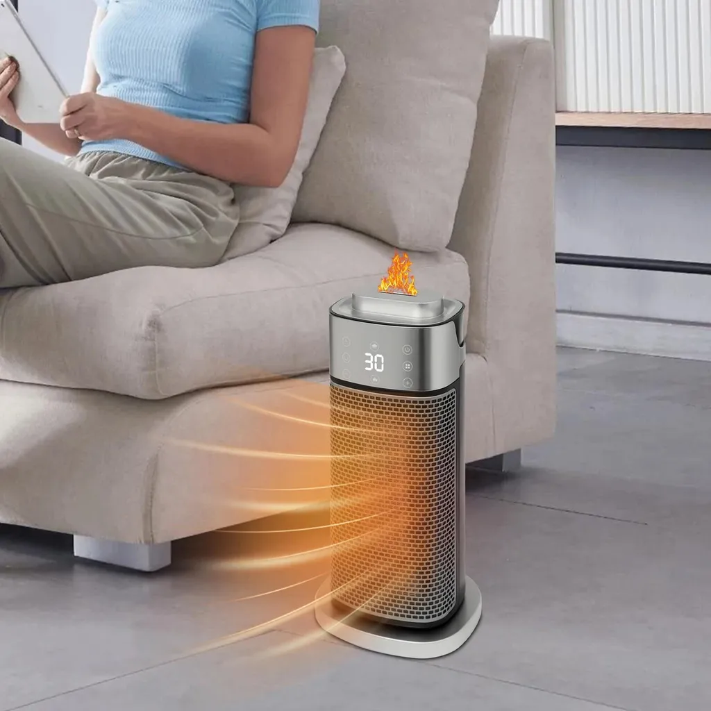 Radiateur électrique anti-air sec 2000W avec minuterie et chauffe rapide