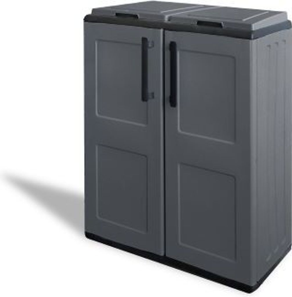 Skríňa Pvc 68X37X84Cm 2 Dvere Šedá Obrázok produktu 