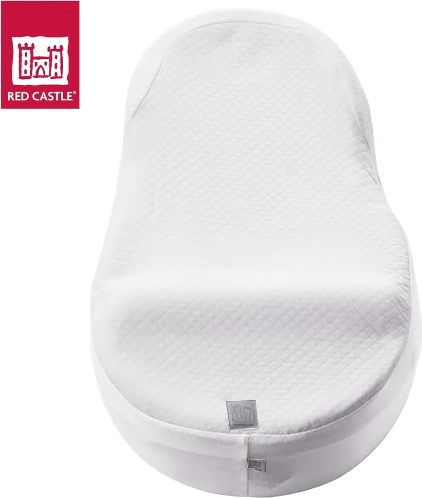 Drap-housse Cocoonababy blanc Red Castle en fleur de coton bio - 2