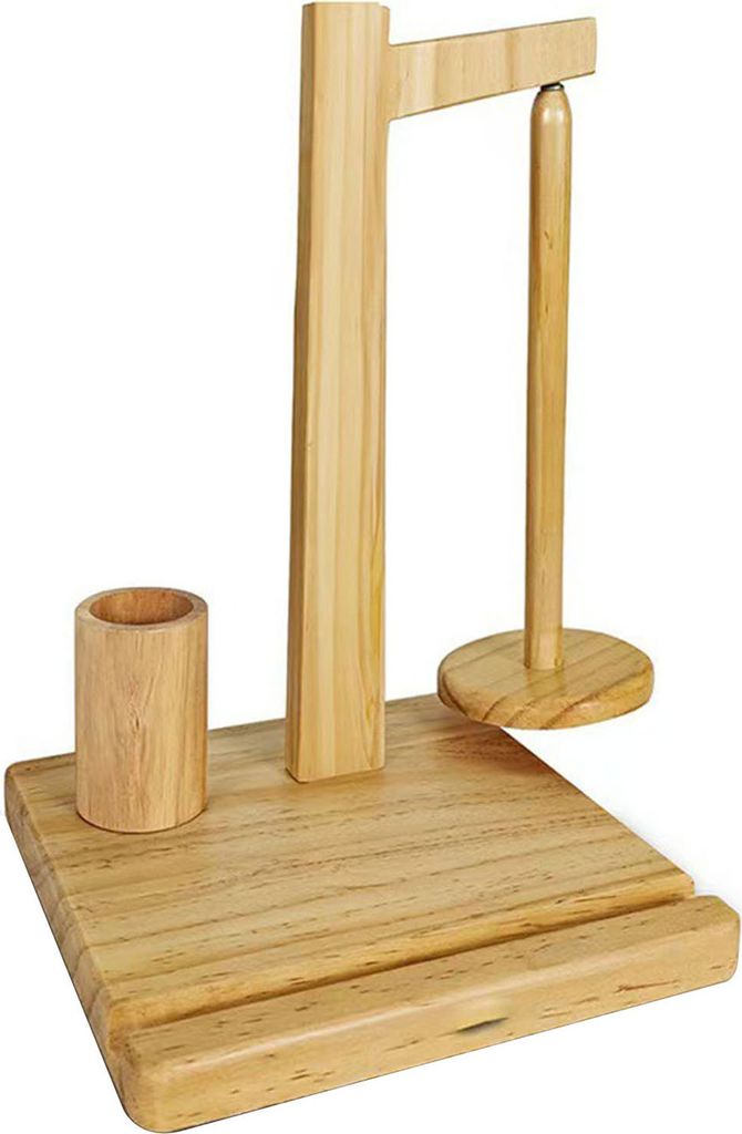 Garnrollenständer aus Holz mit stabiler Basis, glatte Kante, gratfrei, vielseitiger Garnknäuelspenderständer, Garnrollenständer