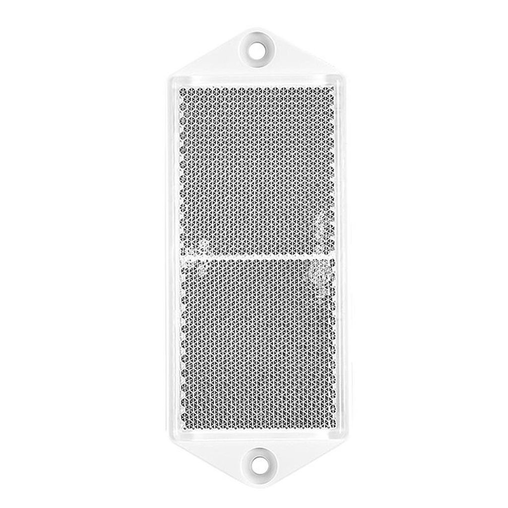 Runde Reflektoren - E-geprüft - für Anhänger/Wohnwagen - Weiß - 80 mm - 2  Stück