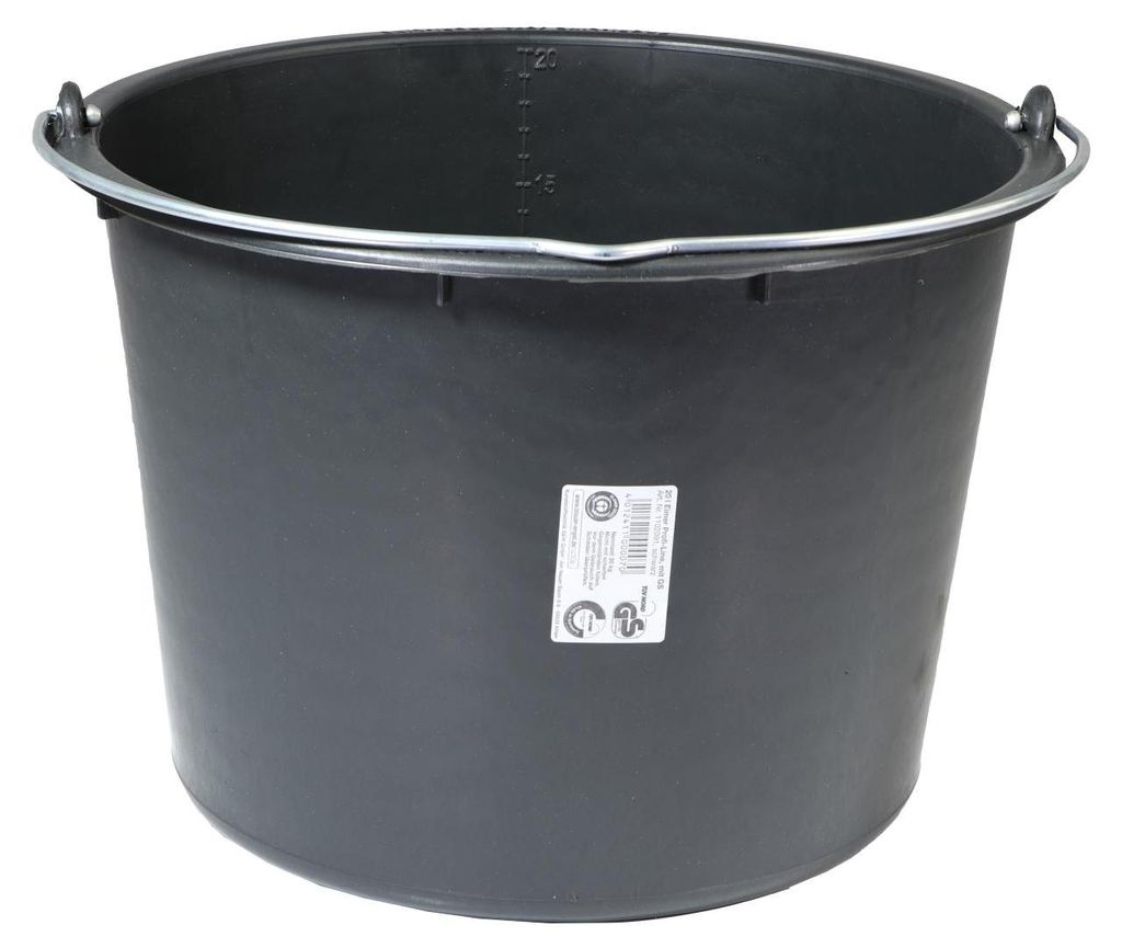 JOPA Profi-Line Mörteleimer, schwarz, 20 Liter Produktbild 