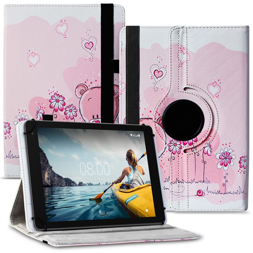 Tablet Hülle Medion Lifetab P10713 P10712 P10710 Tasche Schutzhülle Case DrehbarFarben:Motiv 1