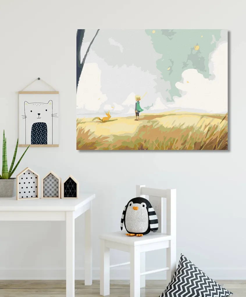 Zuty Pittura con Diamanti Il Piccolo Principe sulla Pianura 40x50 Telaio - 2
