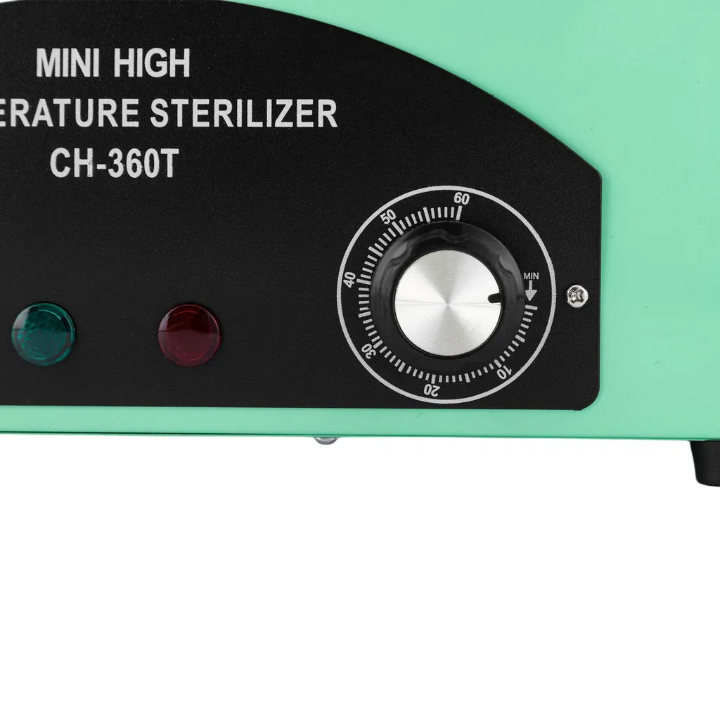 Stérilisateur chaleur sèche pour manucure professionnelle coloris vert - 6