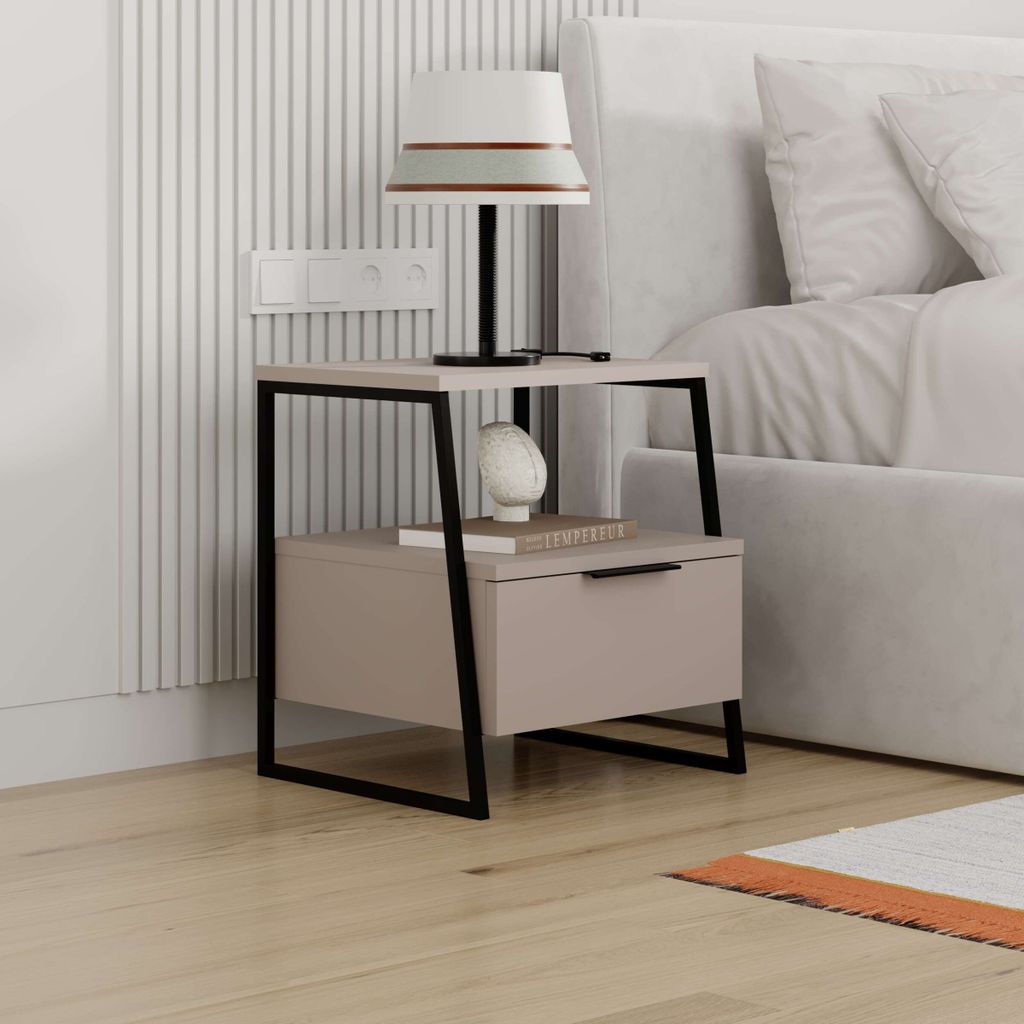 Houseland Pal mokka Nachttisch Produktbild 