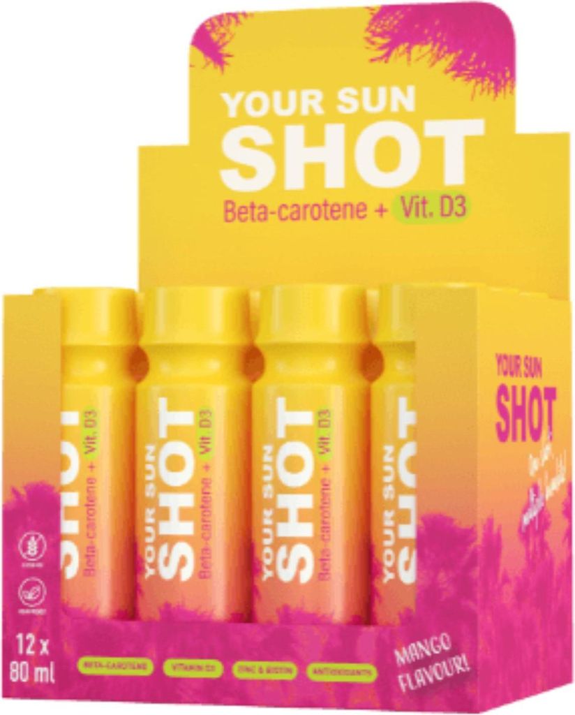 Your Sun Shot Mangue S Vit. D3 Boissons solaires 80ml x 12 Image du produit 