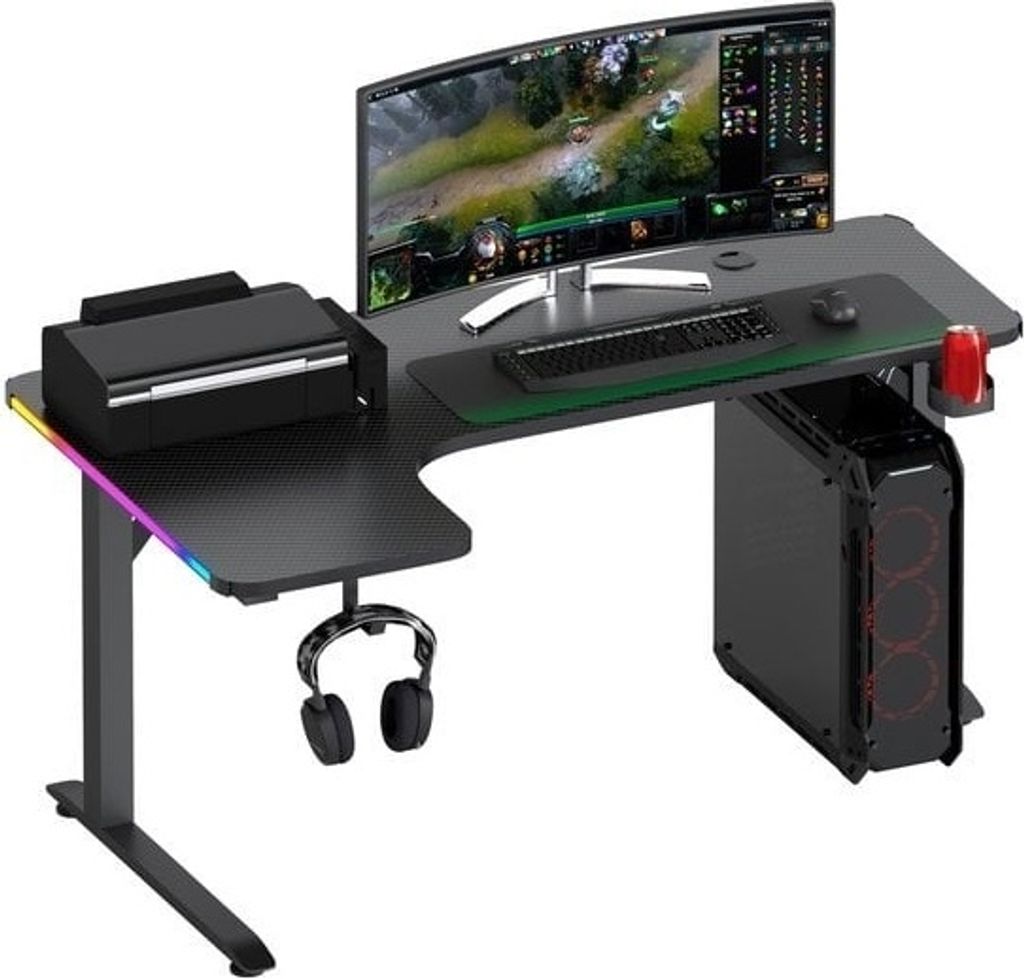 Avalo Avalo Gaming Desk - 160x100x75 CM - Bureau d'angle en Image du produit 