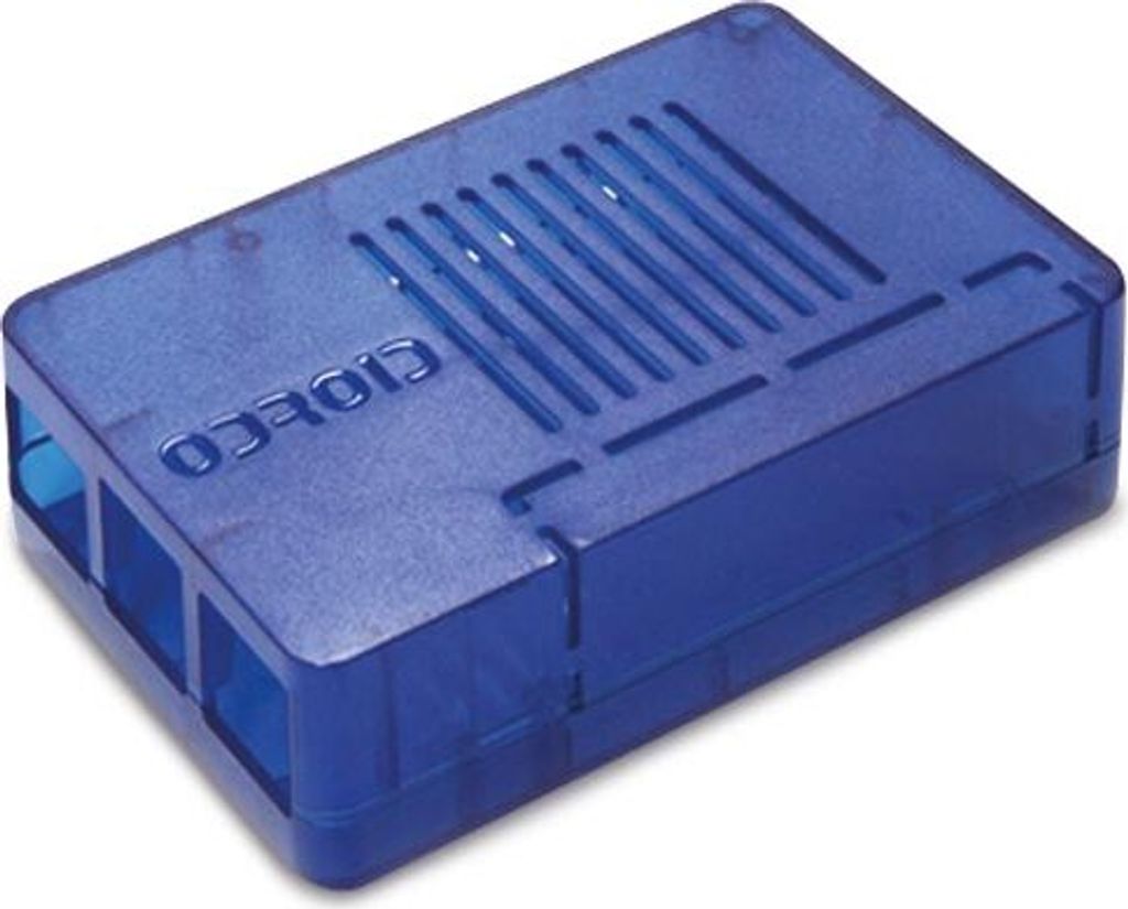 Passgenaues Gehäuse für ODROID-C1 Einplatinencomputer, blau, 90x59x28 mm, mit Lüftungsschlitzen
