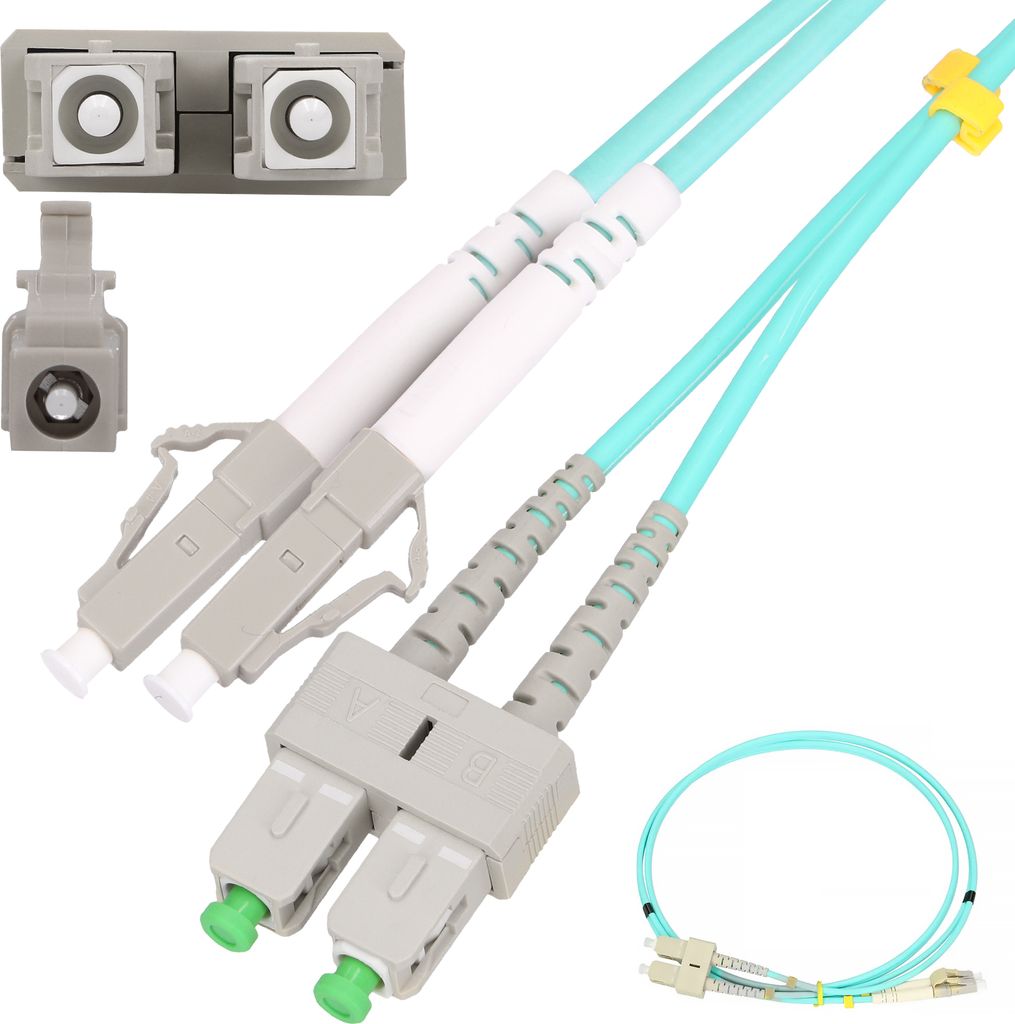 Extralink LC/UPC SC/UPC OM3 Duplex Patchkabel 5m