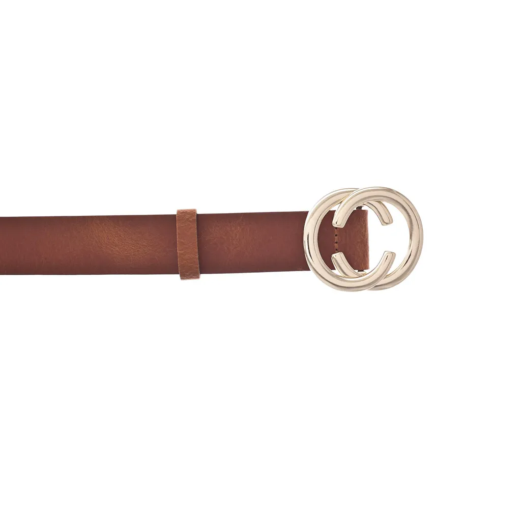 Vanzetti Chain Reaction Cintura Donna 30mm Pelle Cognac W100 Trendy - 4