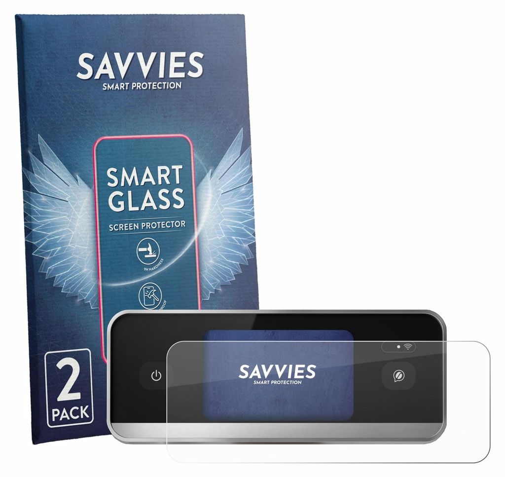 2x Savvies Schutzglas Folie für Philips Series 8000 EP8757/20 9H Panzer Schutzfolie Glas Displayschutz klar transparent