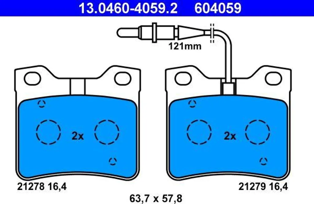 Plaquettes de frein Peugeot 406 ATE pour une sécurité routière maximale