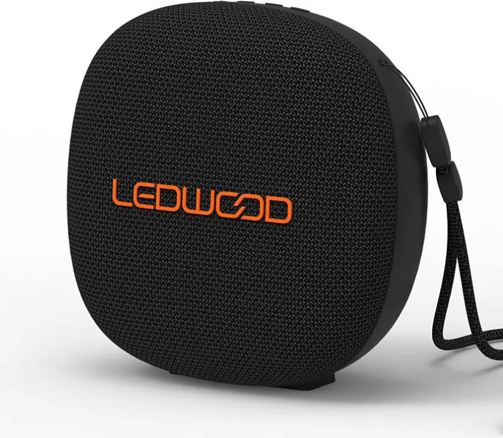 Haut-parleur Portable Bluetooth 15W Ledwood Étanche avec Ambiance LED