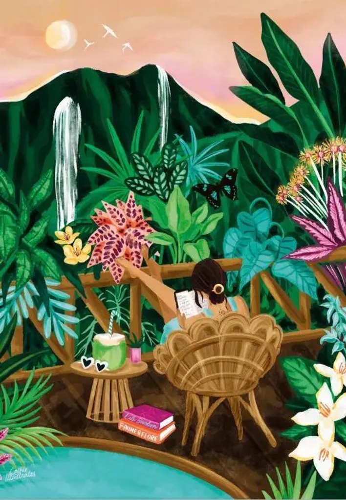 Puzzle 1000 pièces Tropical Break - Jeu de Patience Adulte Style Zen