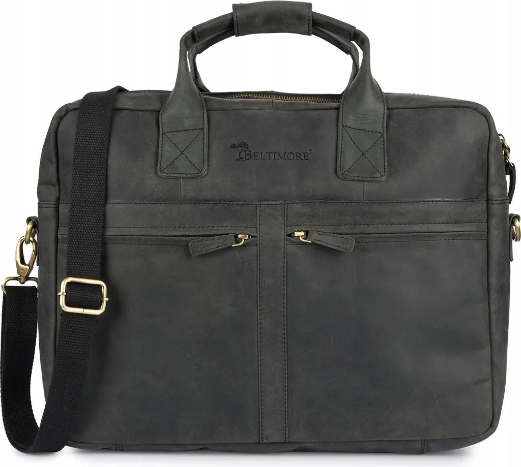 Sacoche de Voyage Travail Cuir Homme 17 Pouces Format A4 XL Pratique