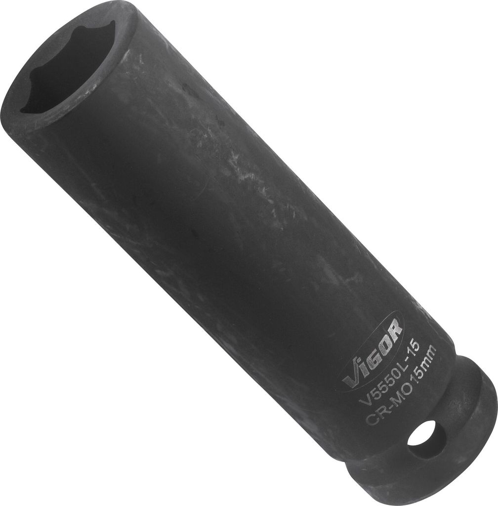 Vigor V5550L-15, Buchse, 1/2", Metrisch, 1 Kopf/Köpfe, 15 mm, Matt