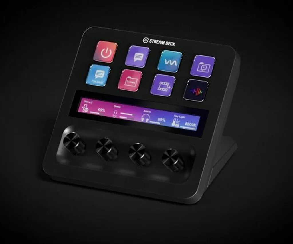 Elgato Stream Deck+ Console avec 8 Touches LCD et 4 Boutons Rotatifs
