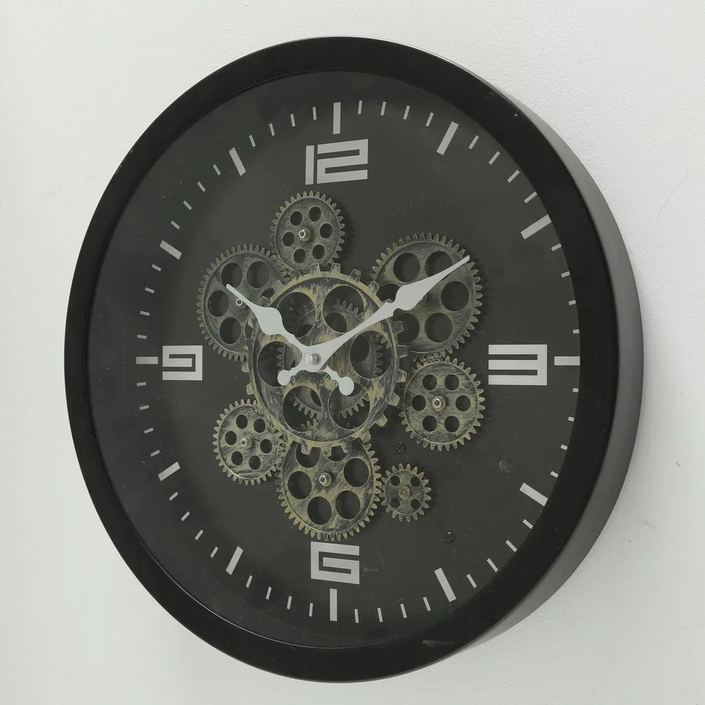 Horloge murale analogique BIGTIME 38 cm - Pendule ronde grand format