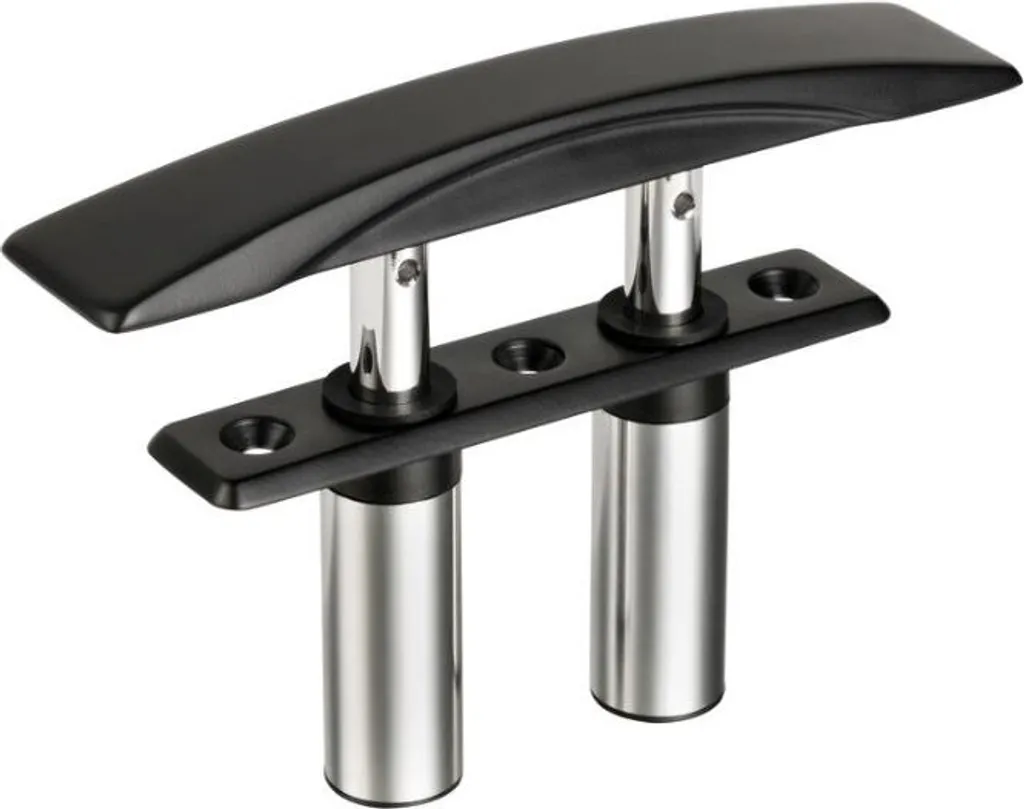 Taquet rétractable Osculati Ghost II noir 160 mm à fixations cachées