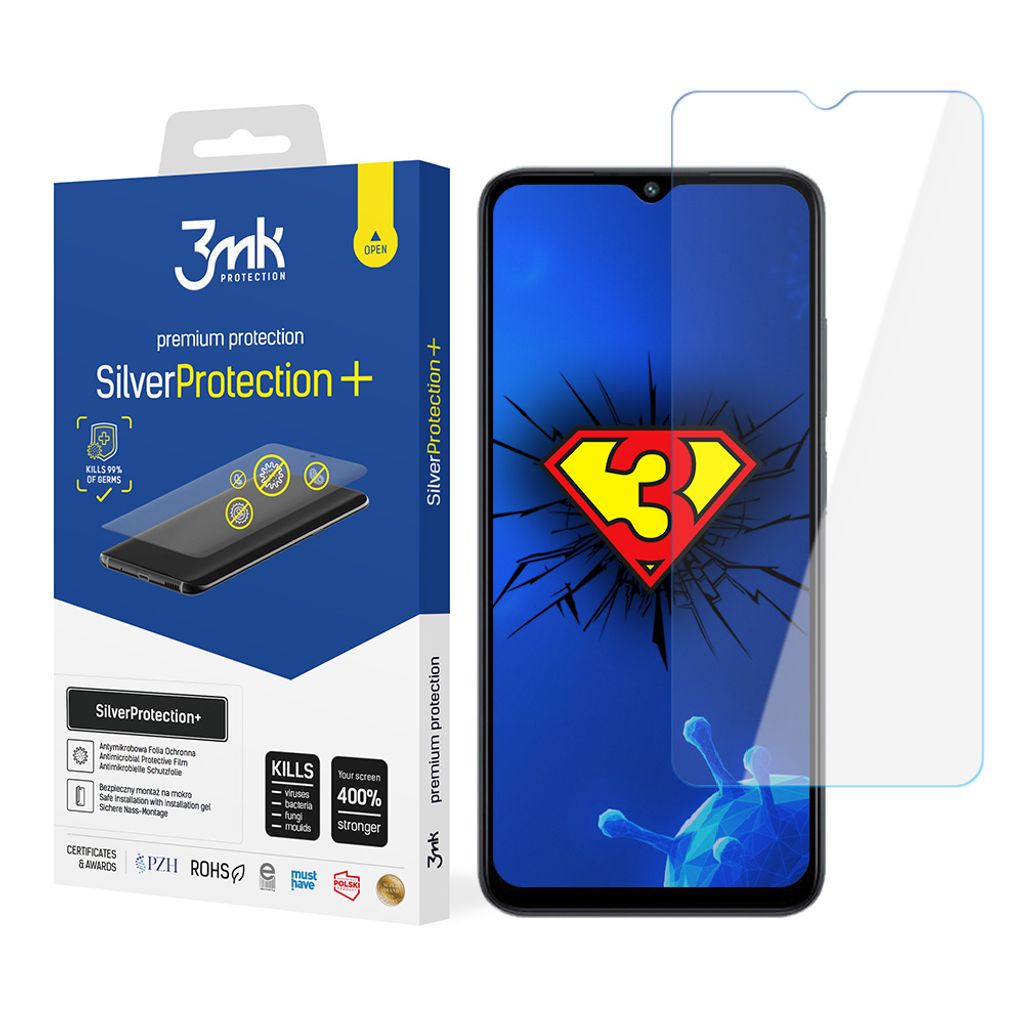 3mk Display Antimikrobielle Schutzfolie SilverProtection+ für Xiaomi Poco M5 0,21mm Self-Heal