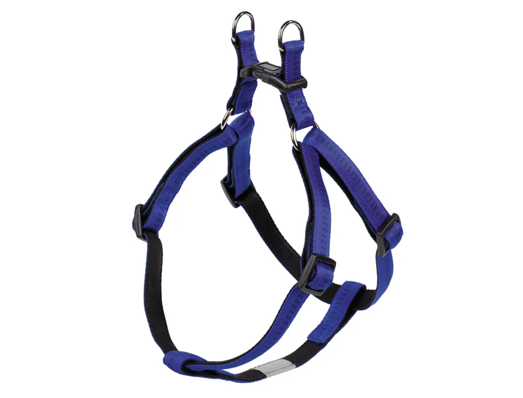 Harnais anti-irritation Nobby Soft Grip bleu réglable 60-86 cm chien