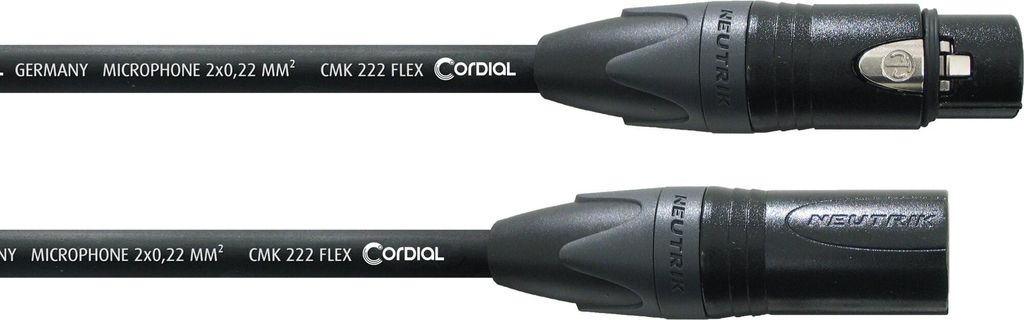 Cordial XLR female / XLR male Neutrik 5 m CPM 5 FM FLEX