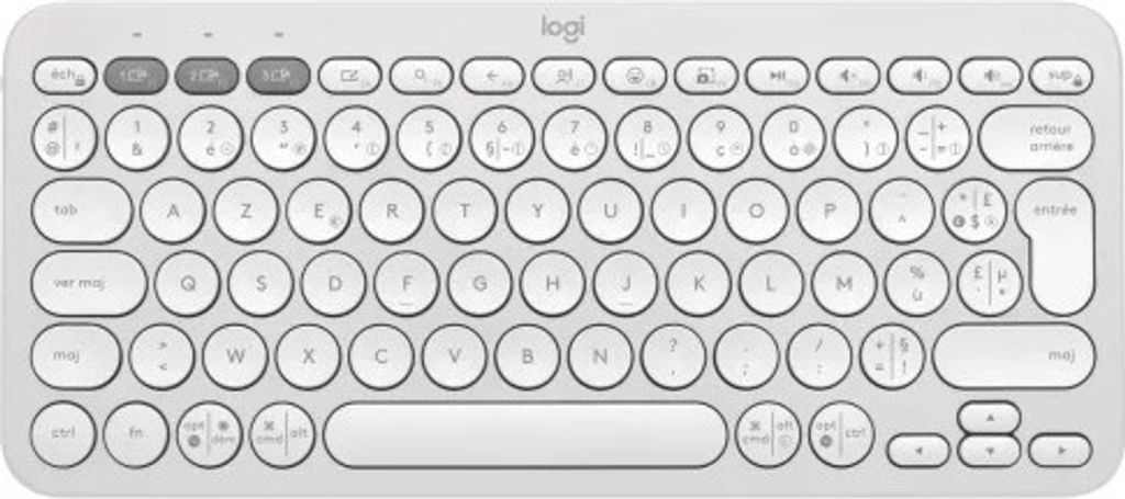 Logitech K380 Multi-Device Bluetooth Keyboard - Tastatur - kabellos - Bluetooth 3.0 - AZERTY - Französisch