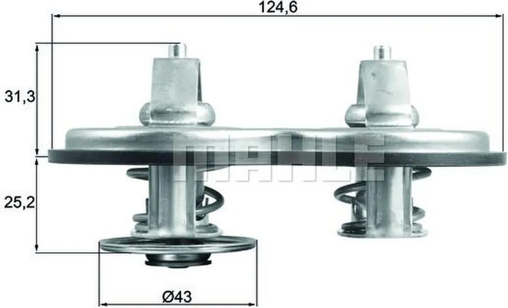 Régulateur de Température Moteur TX 141 83 MAHLE pour Liquide de Refroidissement