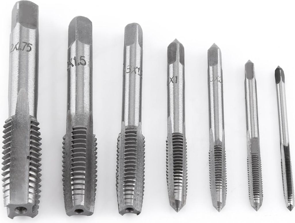 Verstellbarer Gewindebohrer-Schlüsselsatz mit metrischem Gewinde M3/4/5/6/8/10/12 Gewindebohrern
