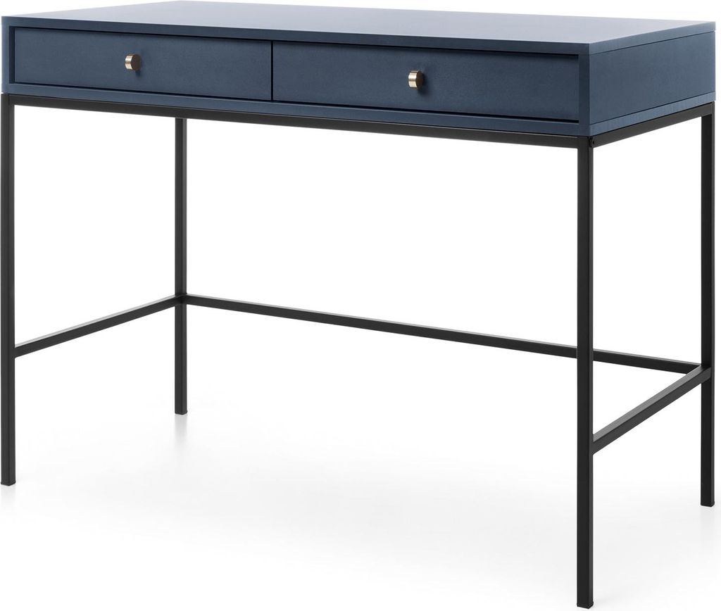 Masseno Schminktisch MONDO Kosmetiktisch mit 2 Schubladen, Blau