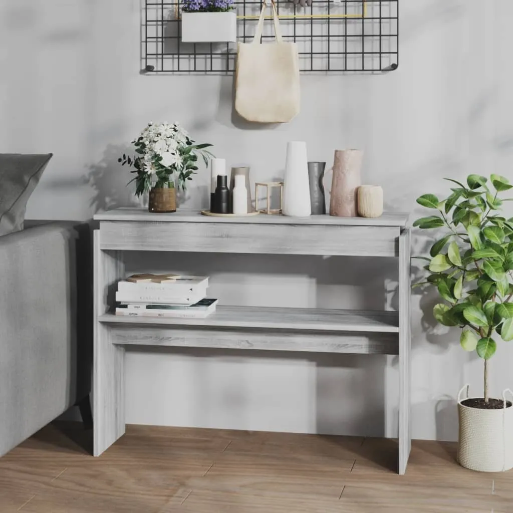 Consolle Ingresso Grigia Sonoma 102x30x80 | Soluzione Arredo Resistente