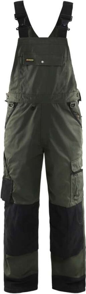 Blakläder Garten Latzhose 2654 1835 in armygrün/schwarz, Farbe:armeegrün/schwarz, Größe:52