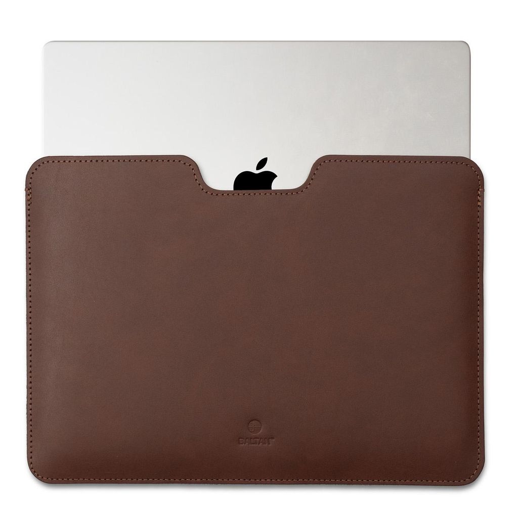 Laptoptasche speziell für Laptop MacBook 13 PRO, Schutzhülle, Top-Loading, Baltan Razor dunkelbraun