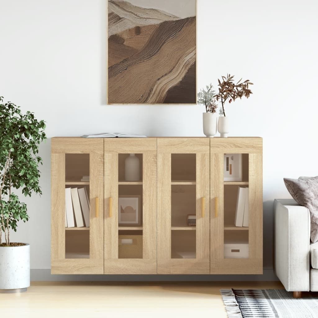"SALE 2026"Wandschränke 2er set - Sonoma-Eiche Holzwerkstoff Promotion347679 - Kommoden