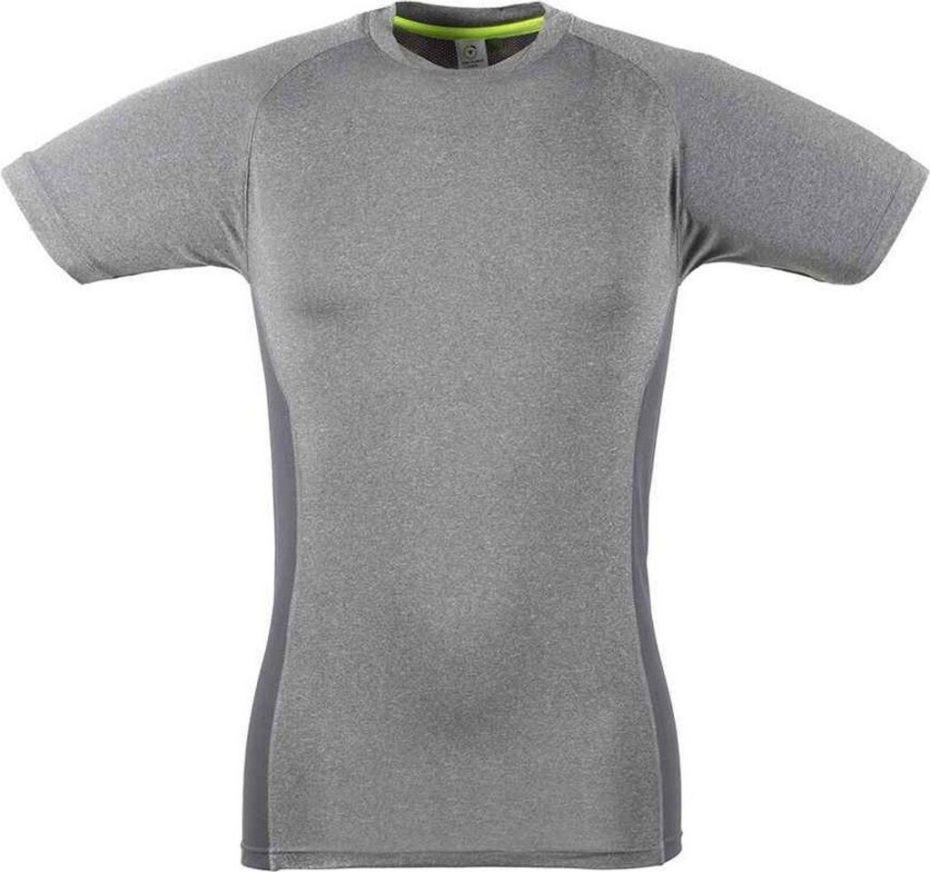 Tombo - T-Shirt für Herren PC6014 (S) (Grau meliert/Grau)