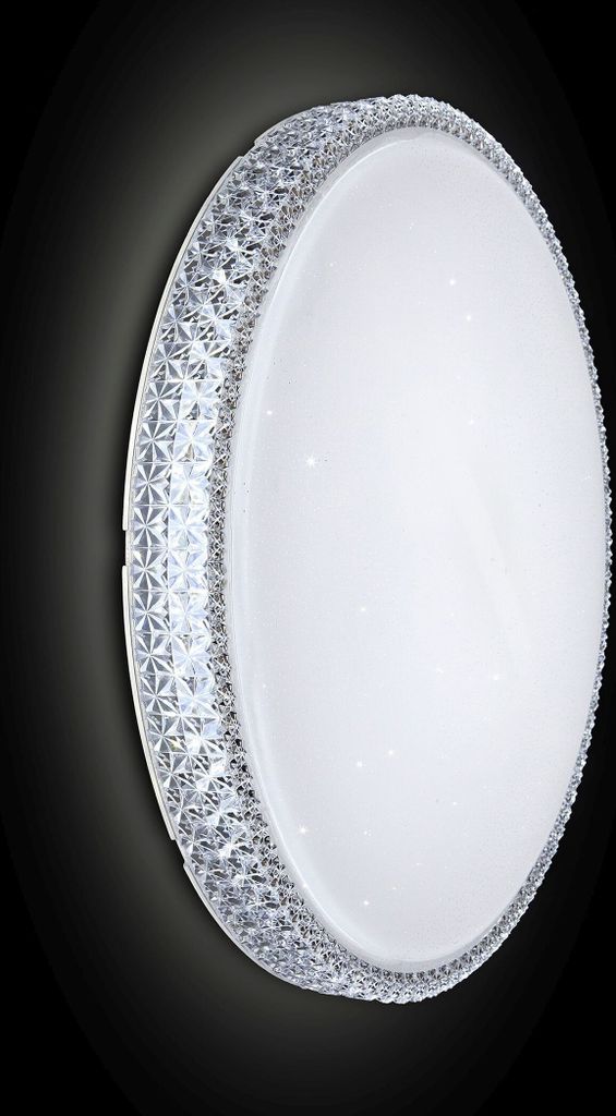 LED Deckenlampe Metall rund Ø 40 cm Weiß 4000 K neutralweiß 1920 lm Modern Deckenleuchte