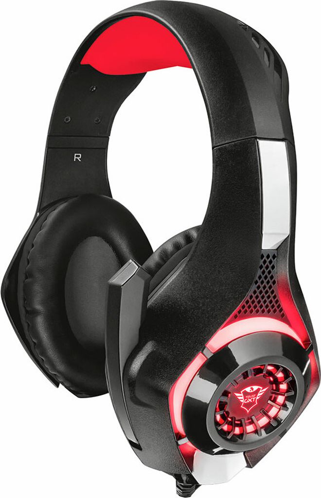 Headset trust gaming gxt 313 Klappmikrofon - remote a Abstand 2m flexibles Kabel - Seiten ilum 21601