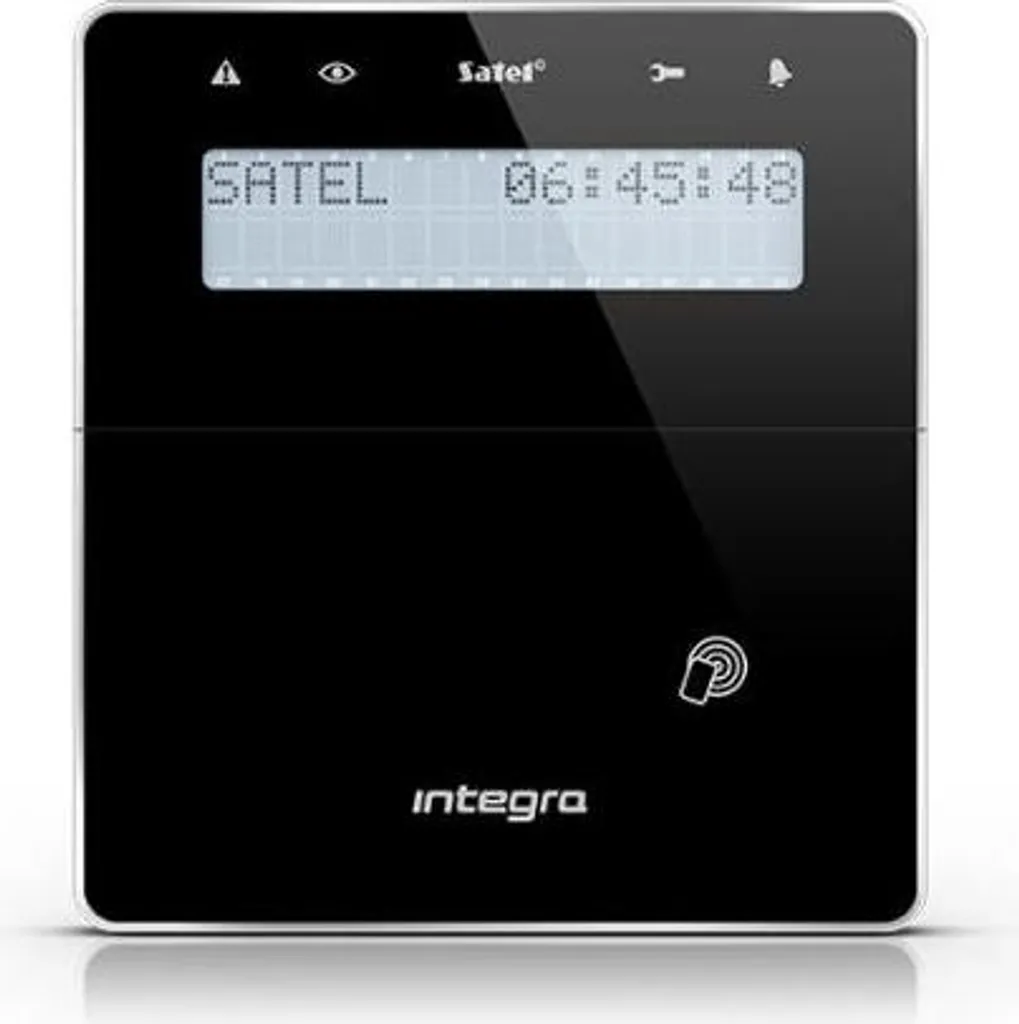 Clavier d'alarme sans fil Satel Int-Kwrl2-B LCD avec lecteur