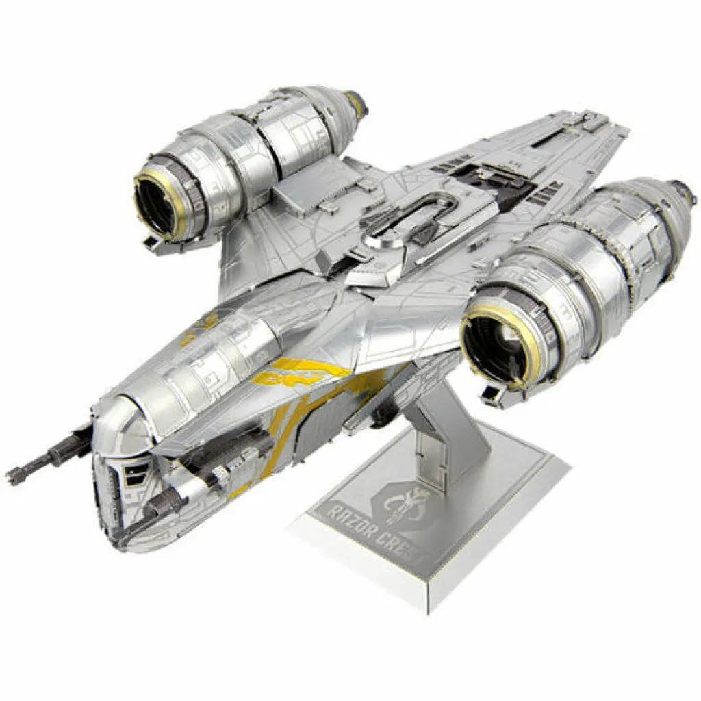 Maquette Star Wars Razor Crest en Acier avec Détails Gravés Laser 3D Kit