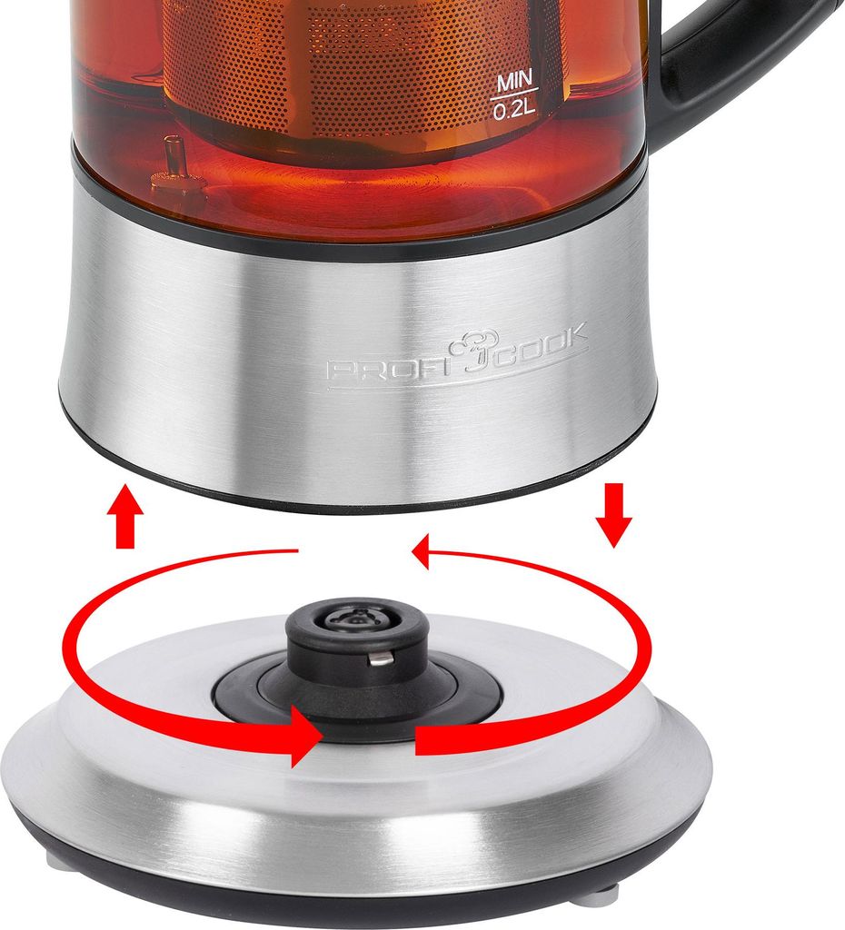 Théière et bouilloire 2 en 1 Proficook PC-TK 1165 Image du produit 