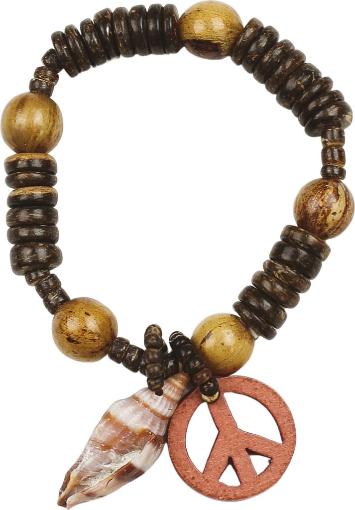 Armband Hippie mit Peacesymbol von collezione alessandro