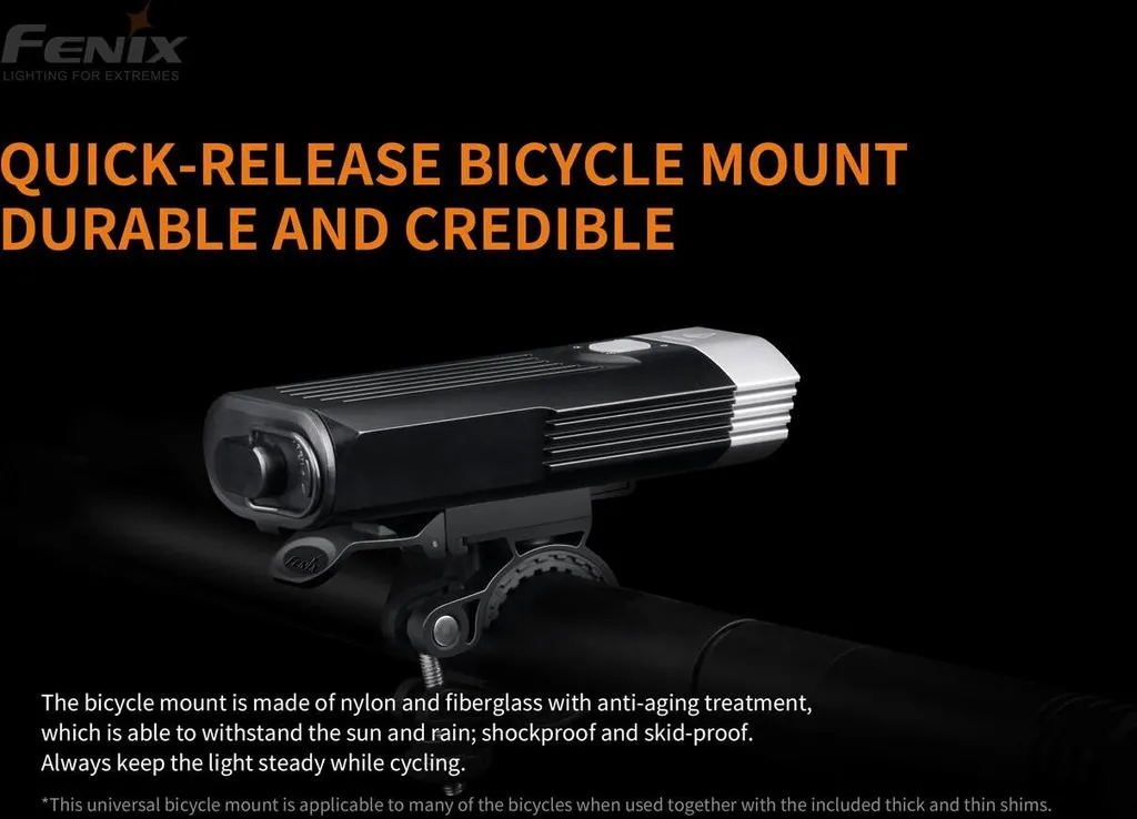 Lampe de vélo Fenix BC30 V2.0 double faisceau et commande déportée sans fil