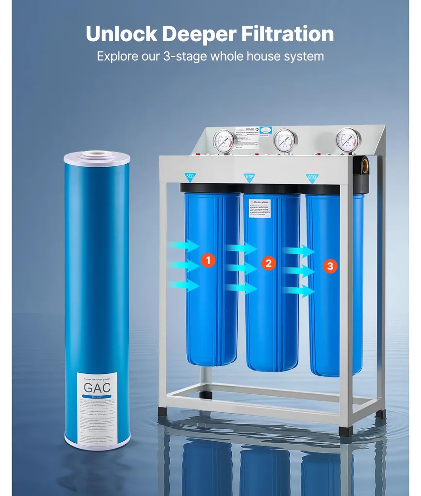 Filtre à eau maison entière pour retrouver une eau saine