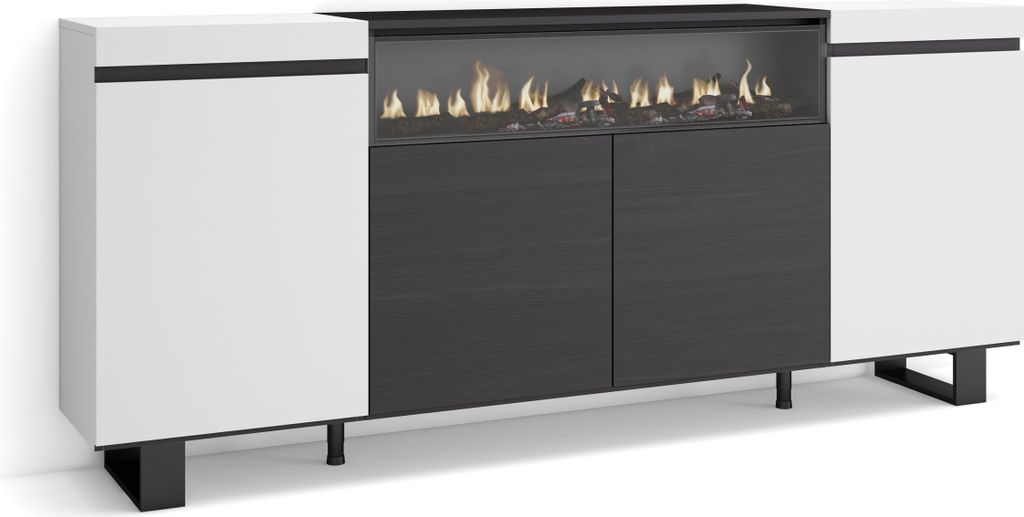 COZY Buffet salon et cuisine, 200x35x87cm, 4 Portes, Image du produit 