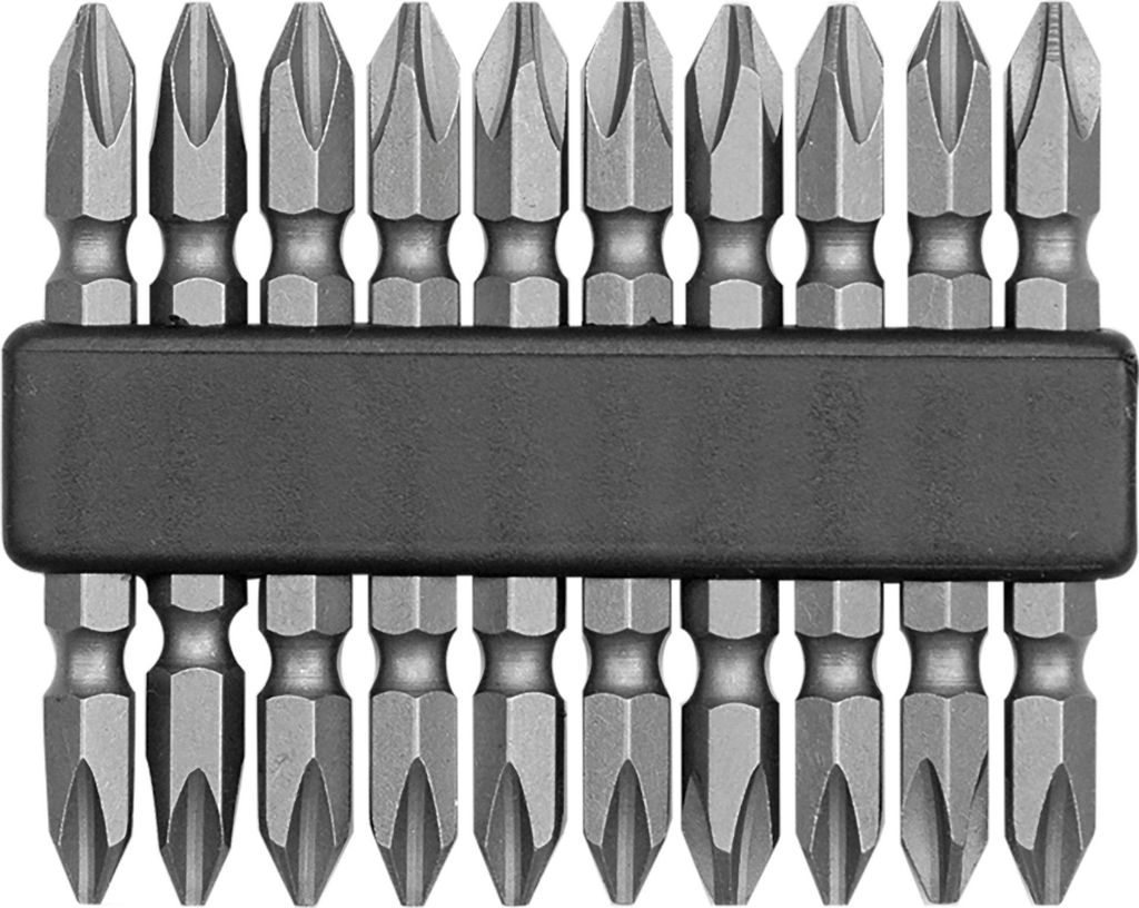 Bit Satz 1/4“ (6,3mm), Doppelbit PH2x60mm 10 Stück