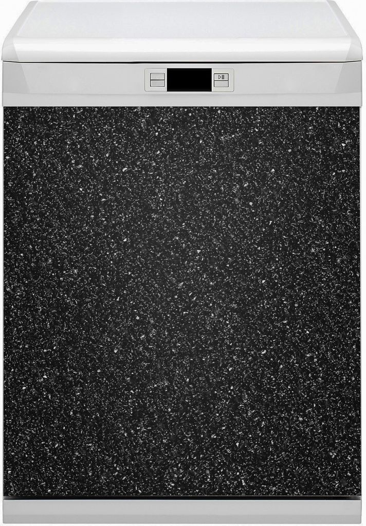 Magnetmatte Geschirrspüle Abwaschbar Küche Magnete Nachbildung 60x80 cm - Schwarze Textur