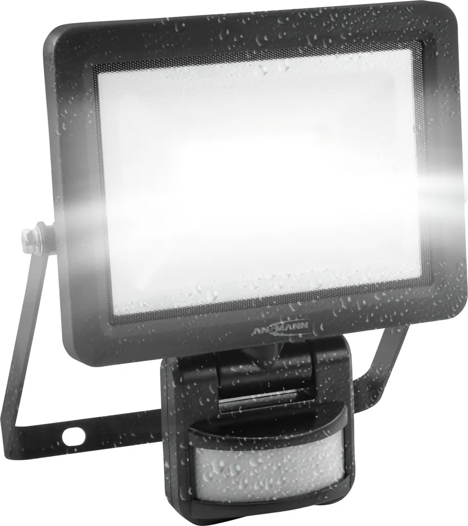 Projecteur LED 20W IP54 Ansmann WFL20W-S avec Capteur Infrarouge Noir
