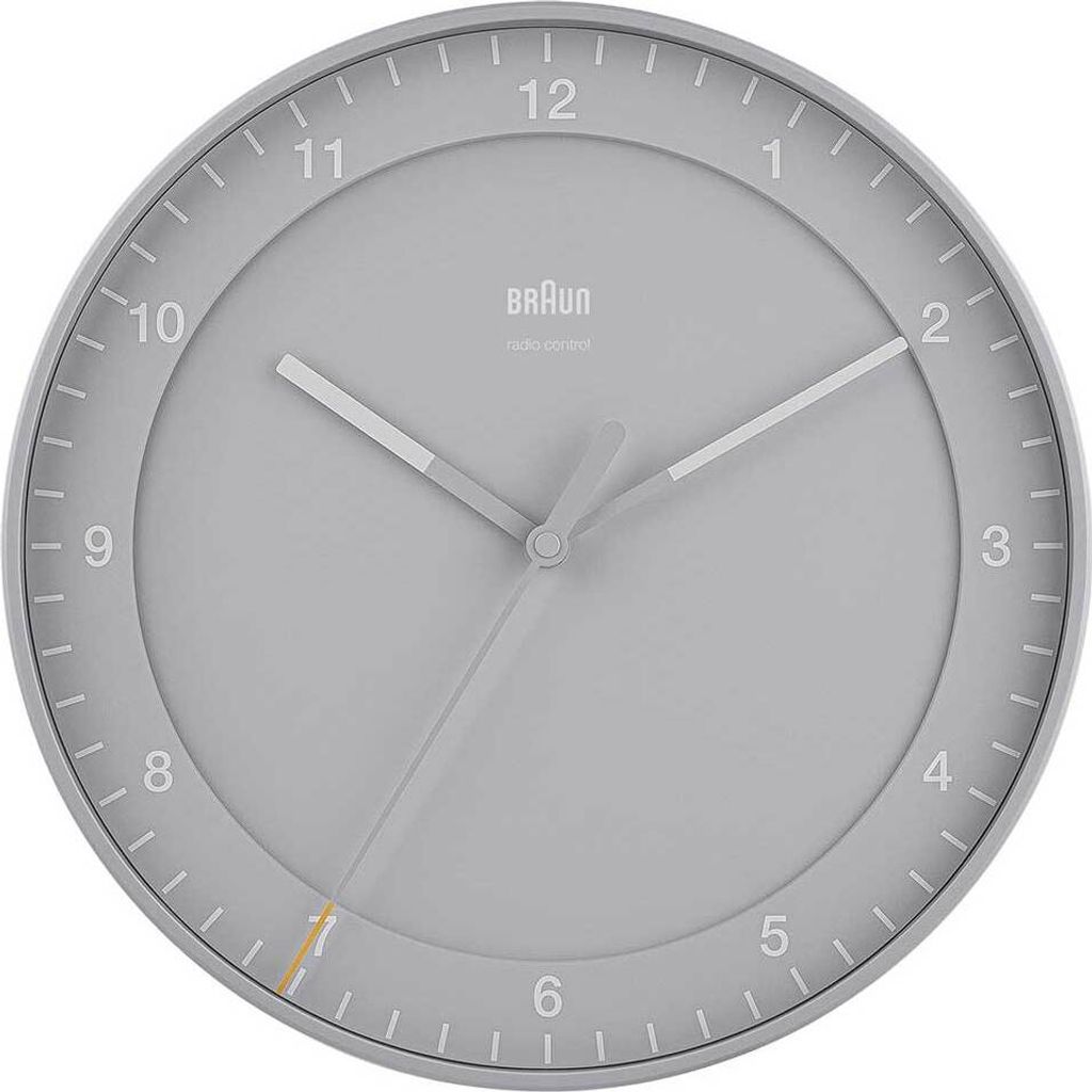 Braun BC17G-DCF Klassik Funkwanduhr 30 cm grau