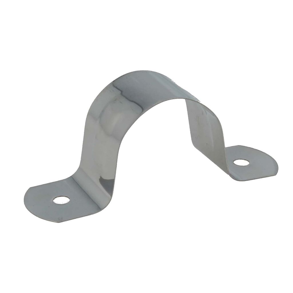 tecuro Spülrohrschelle Ø 28 mm einfach - Edelstahl poliert